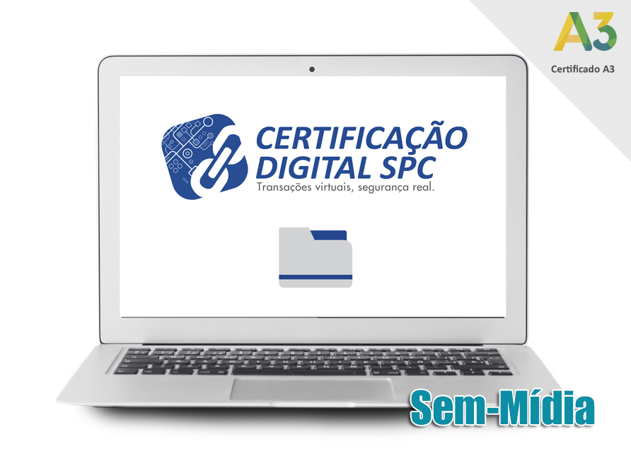 e-CNPJ A3 - 3 anos - Sem mídia - Levar mídia criptográfica